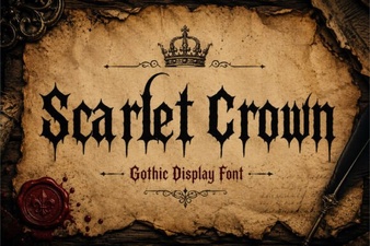 Scarlet Crown Font Design Projects & Downloads