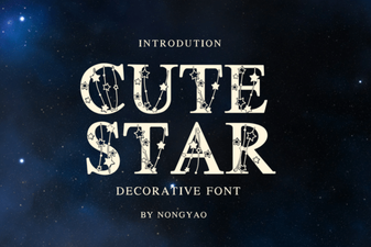 Cute Star Fonts for Playful Designs