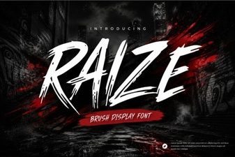 Raize Brush Font: Creative Digital Design Assets