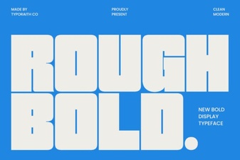 Make Your Designs Stand Out with Rough Bold Fonts