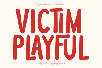 Victim Fonts: Playful Typography Design Projects